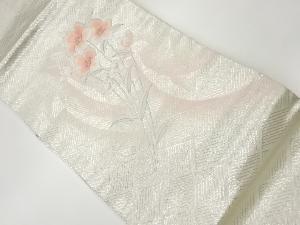 花模様刺繍名古屋帯